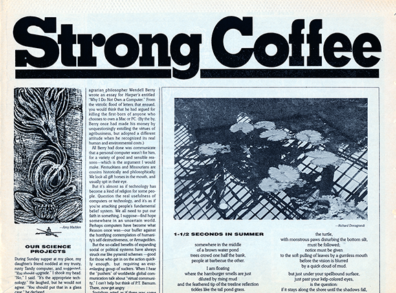 Strong Coffee front page