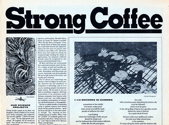 Strong Coffee front page